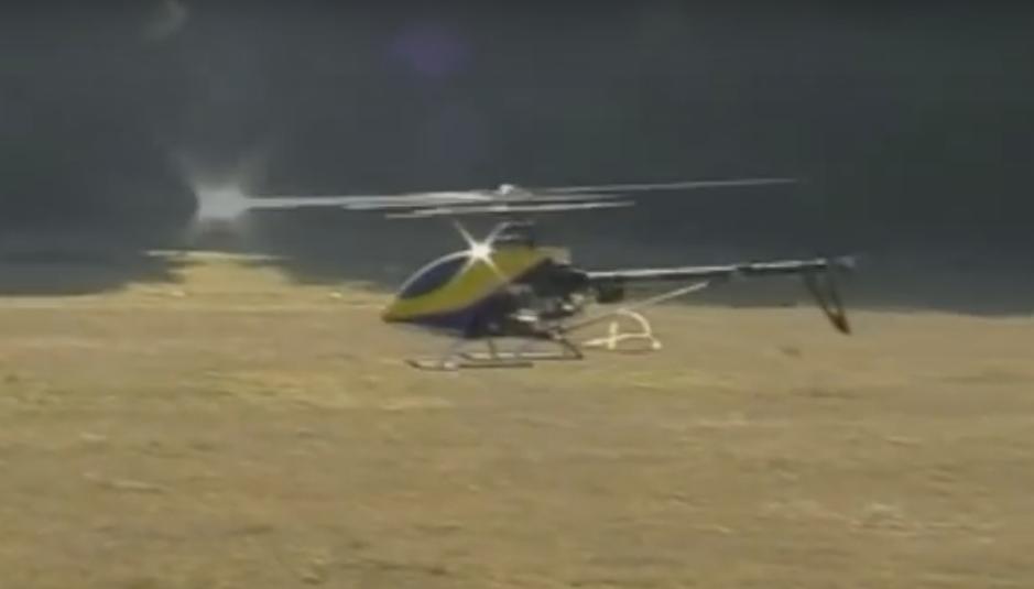 Helicoptero radiocontrol se destruye